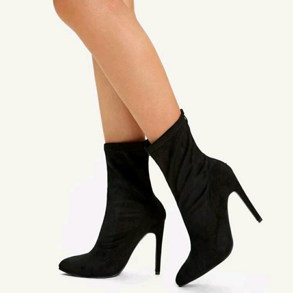 Shein Back Zipper Stiletto Heeled Boots - Picture 2 of 9